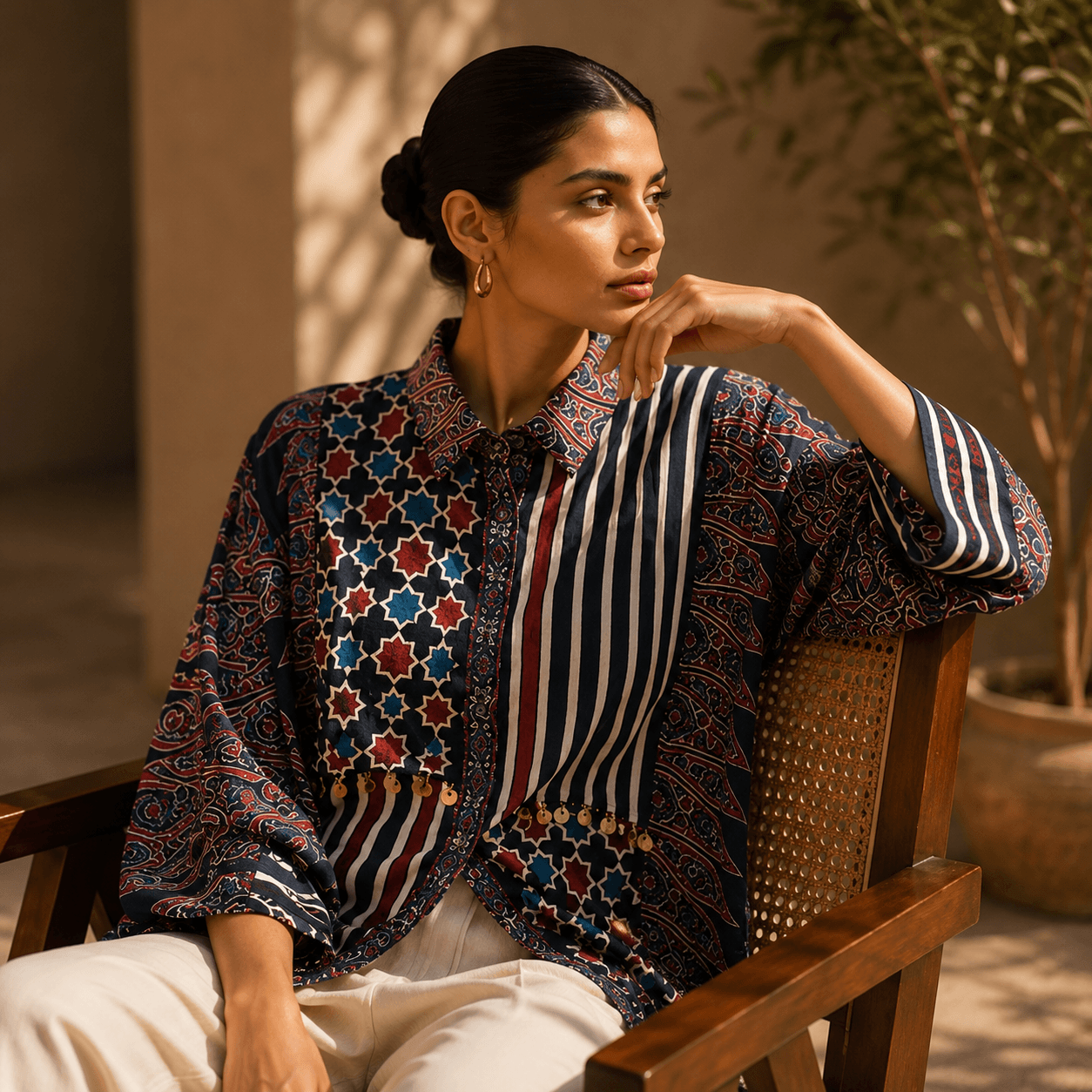 Noor Mosaic Luxe Shirt