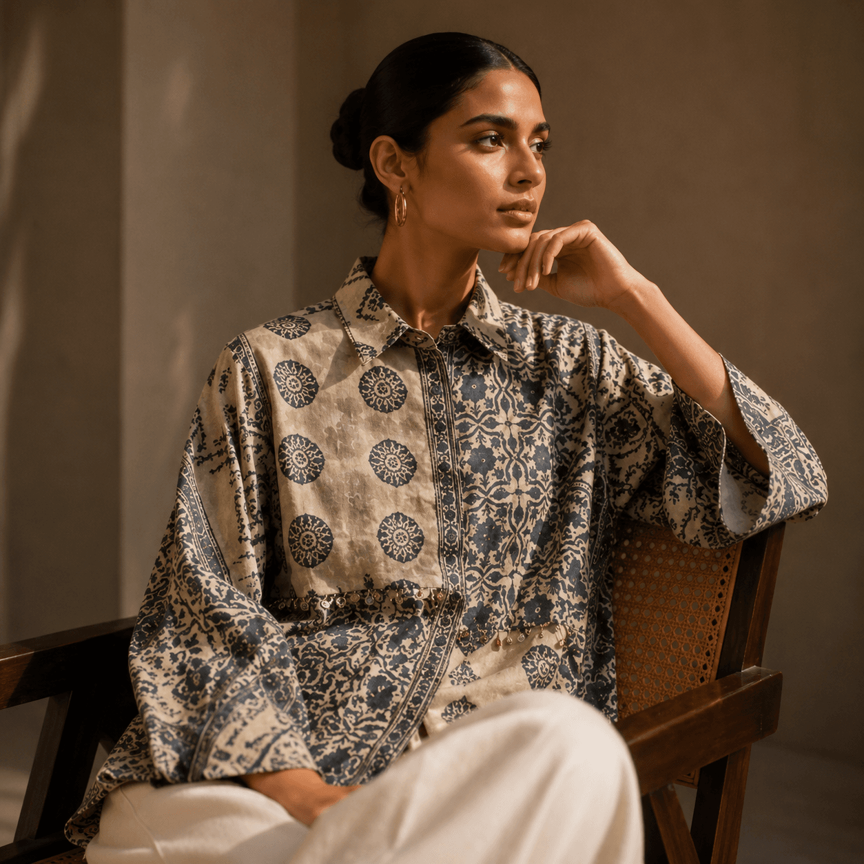 Ivory Zaria Heritage Shirt
