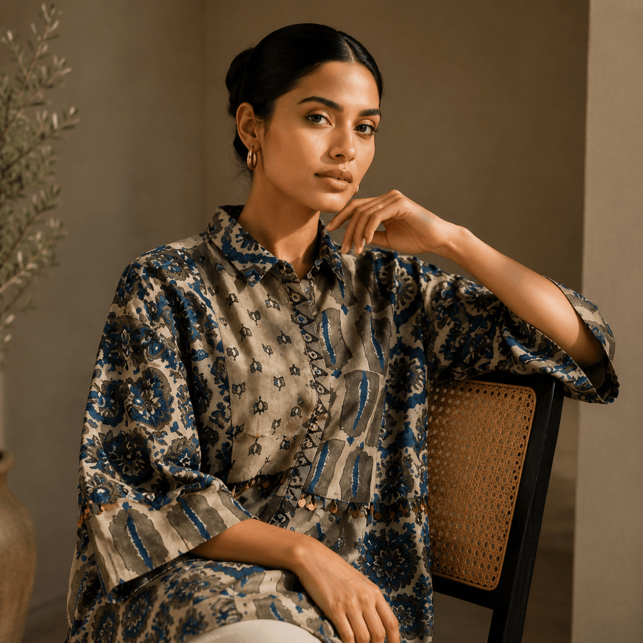 Royal Dusk Luxe Shirt