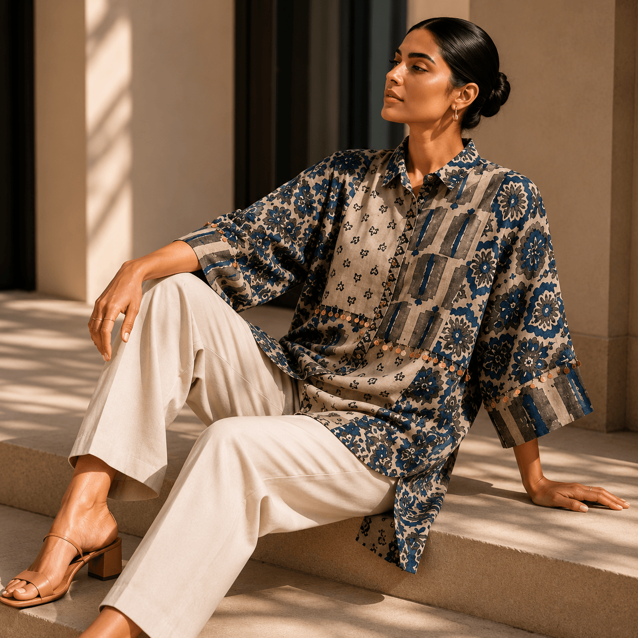 Royal Dusk Luxe Shirt