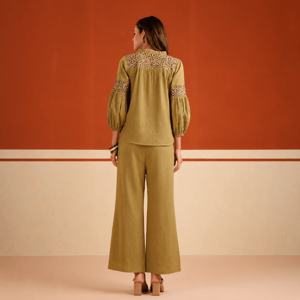 Olive Noor Luxe Co-ord Set