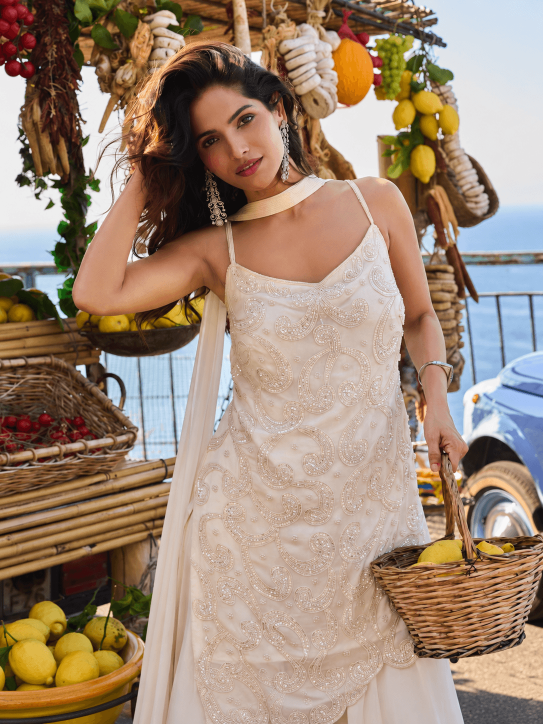 Ivory Pearl Embellished 3-Piece Set