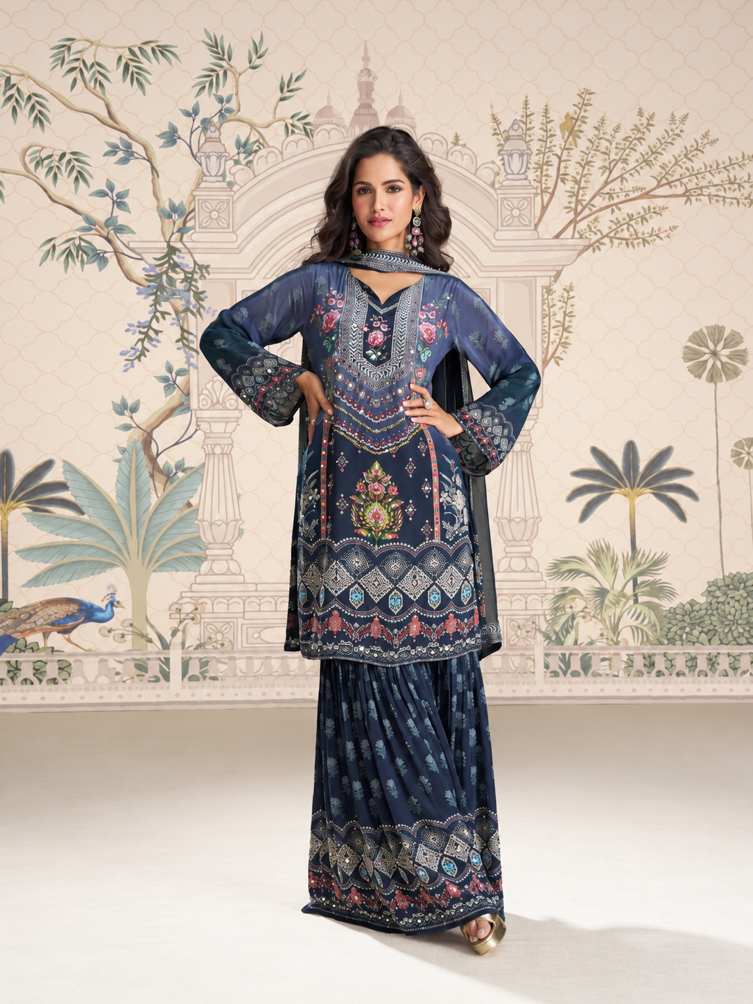 Midnight Heritage Printed 3-Piece Set
