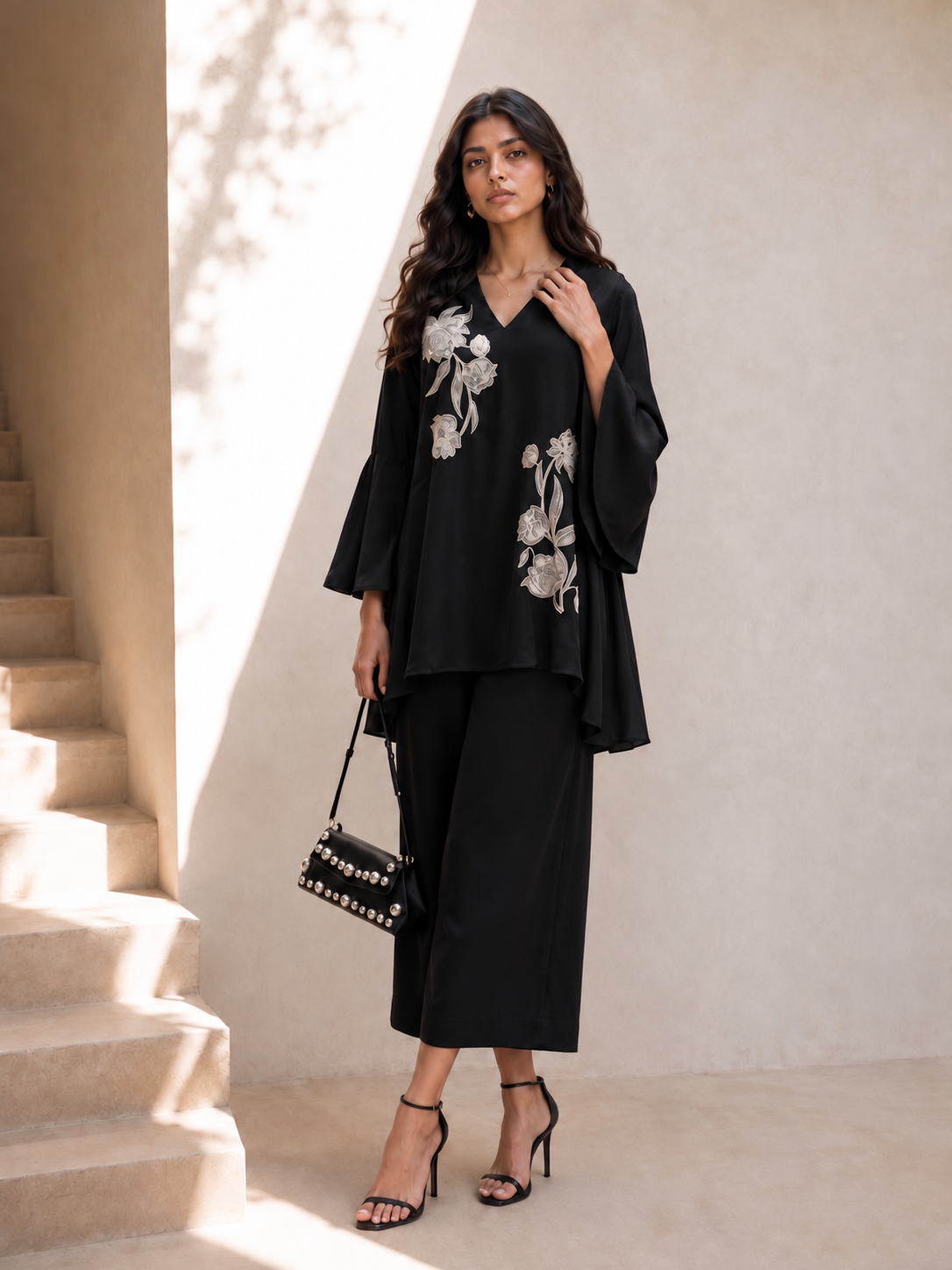 Noir Blossom Co-Ord Set