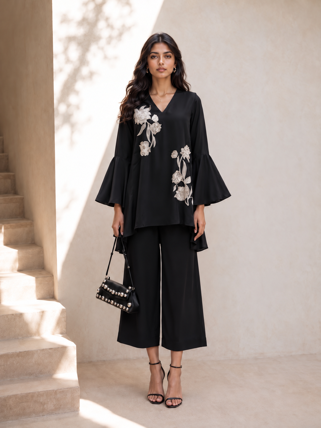 Noir Blossom Co-Ord Set