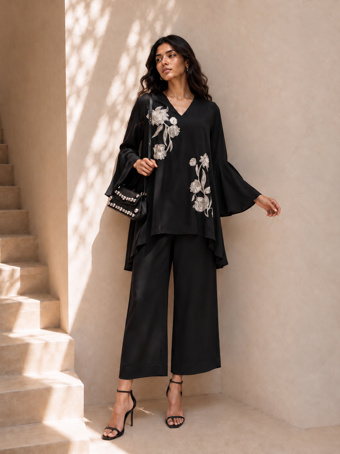 Noir Blossom Co-Ord Set
