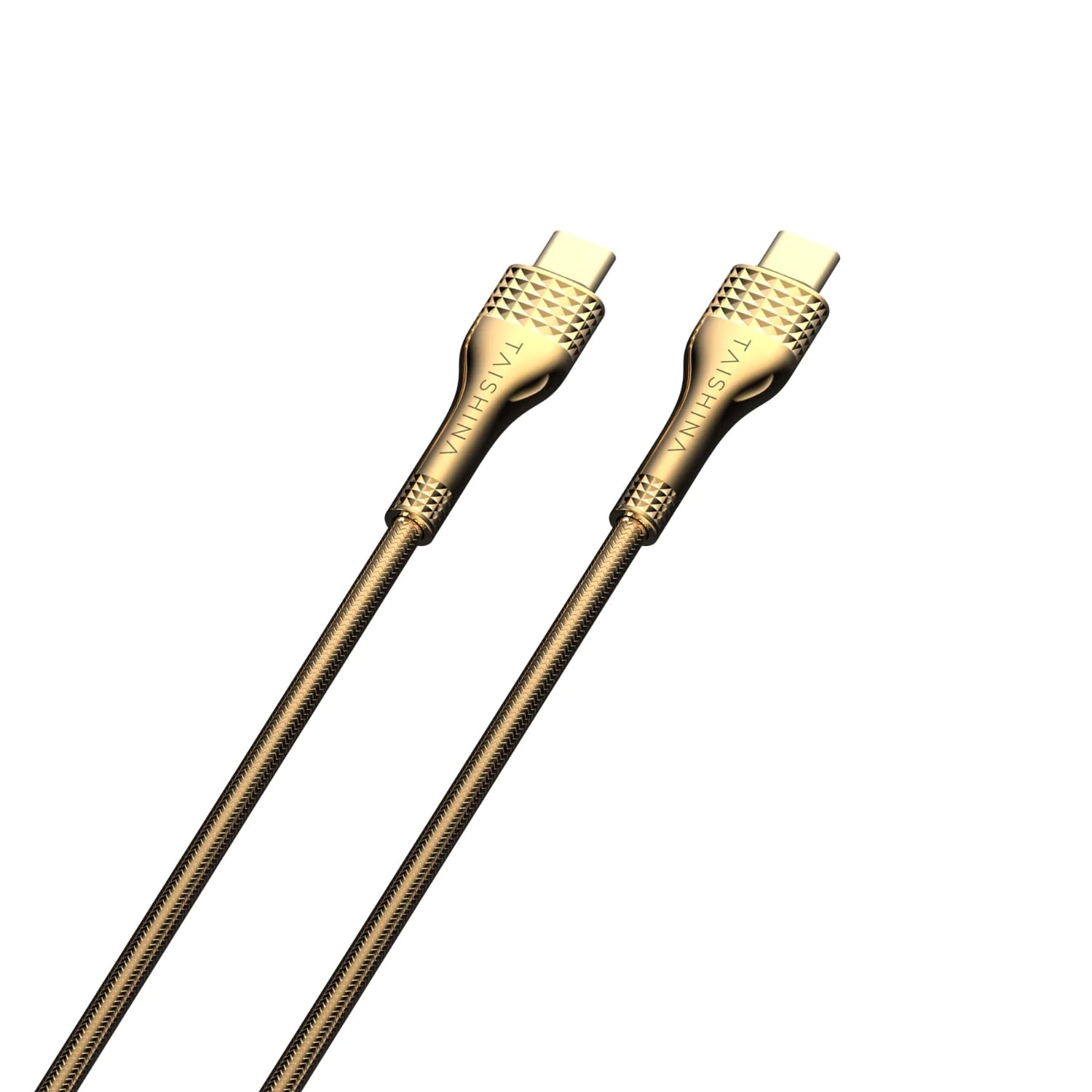 TAISHINA - Premium Gold-Colored USB-C to USB-C charging/data cable