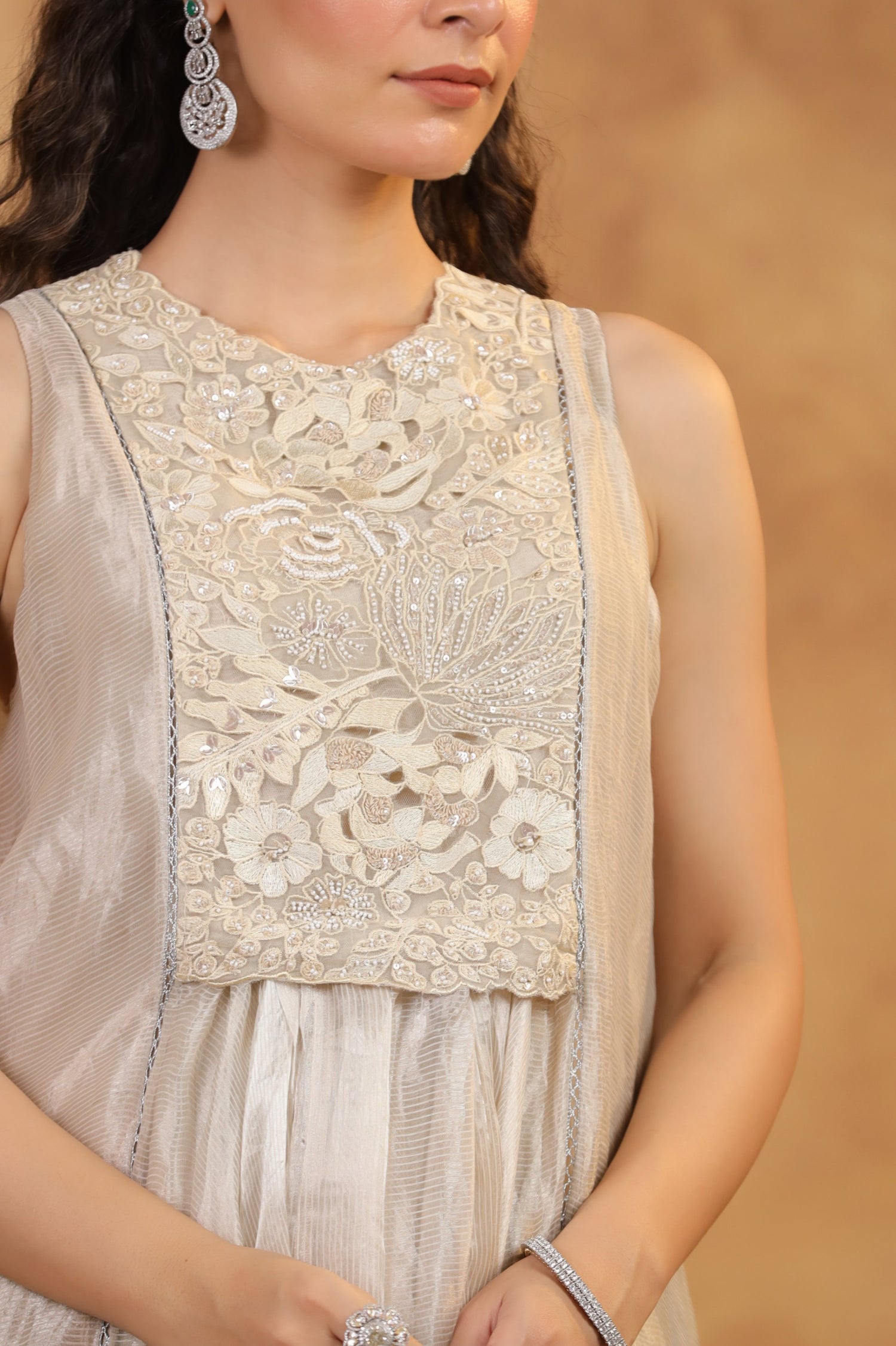Ivory Grace Anarkali Ensemble