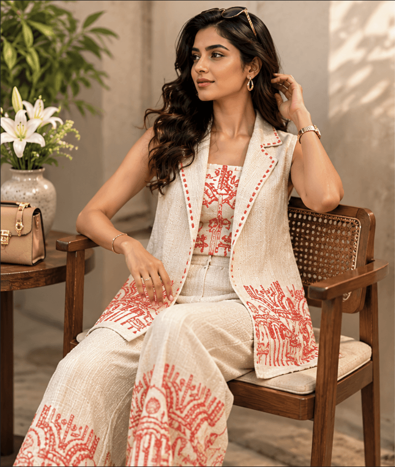 Ivory Noor Luxe Co-ord Set