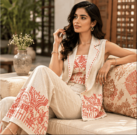 Ivory Noor Luxe Co-ord Set