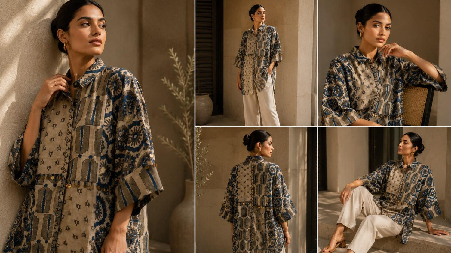 Sapphire Heritage Luxe Statement Shirt