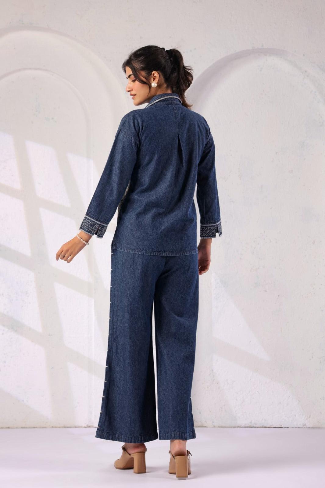Royal Denim Blossom Set