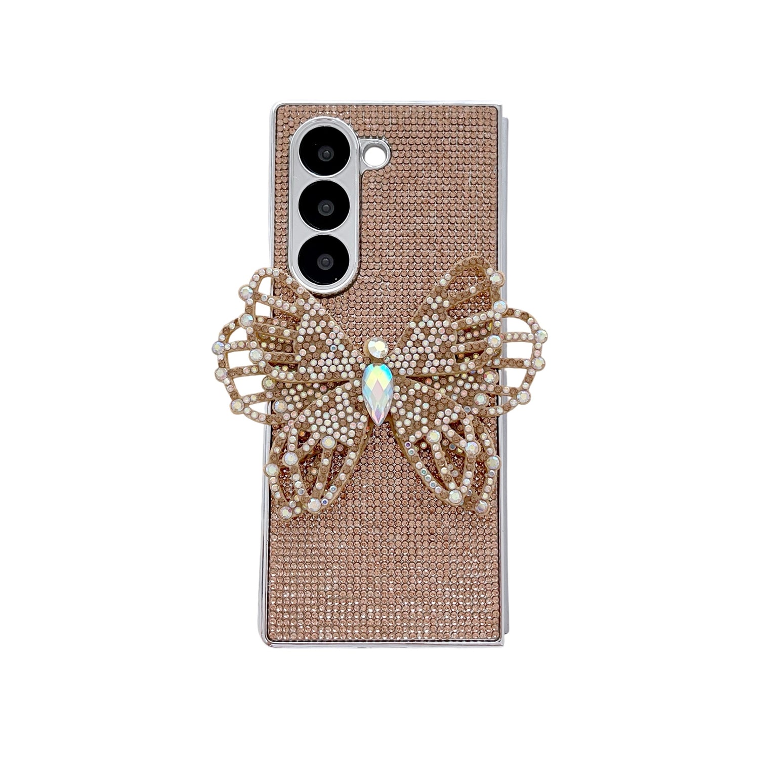 Samsung Galaxy Z Fold 7-Crystal Butterfly Bling Case
