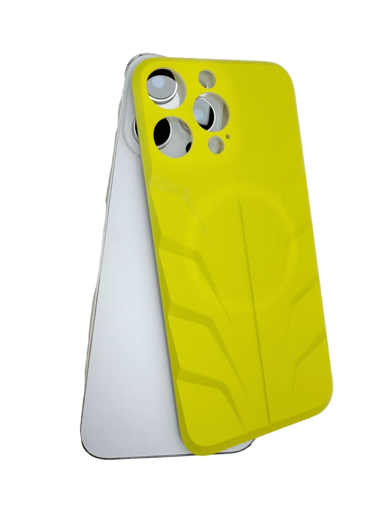 Iphone 16 Pro – Premium Metallic Plate ( Neon Yellow )
