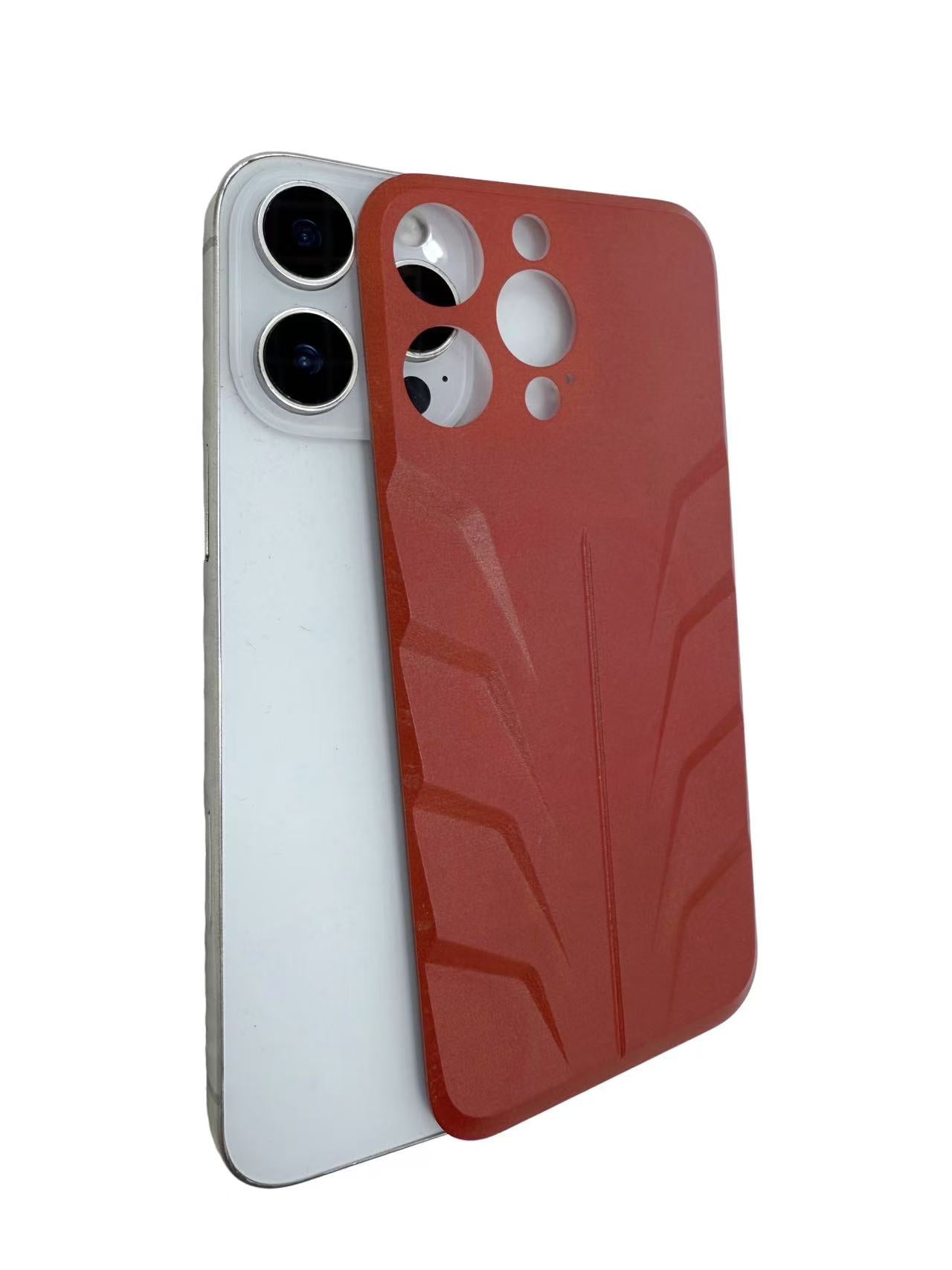 Iphone 16 Promax – Premium Metallic Plate ( Red )