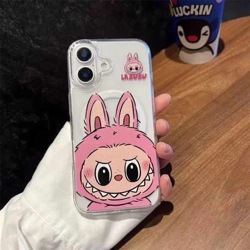 iPhone 16 Pro Max – Fluffy Monster Labubu Case